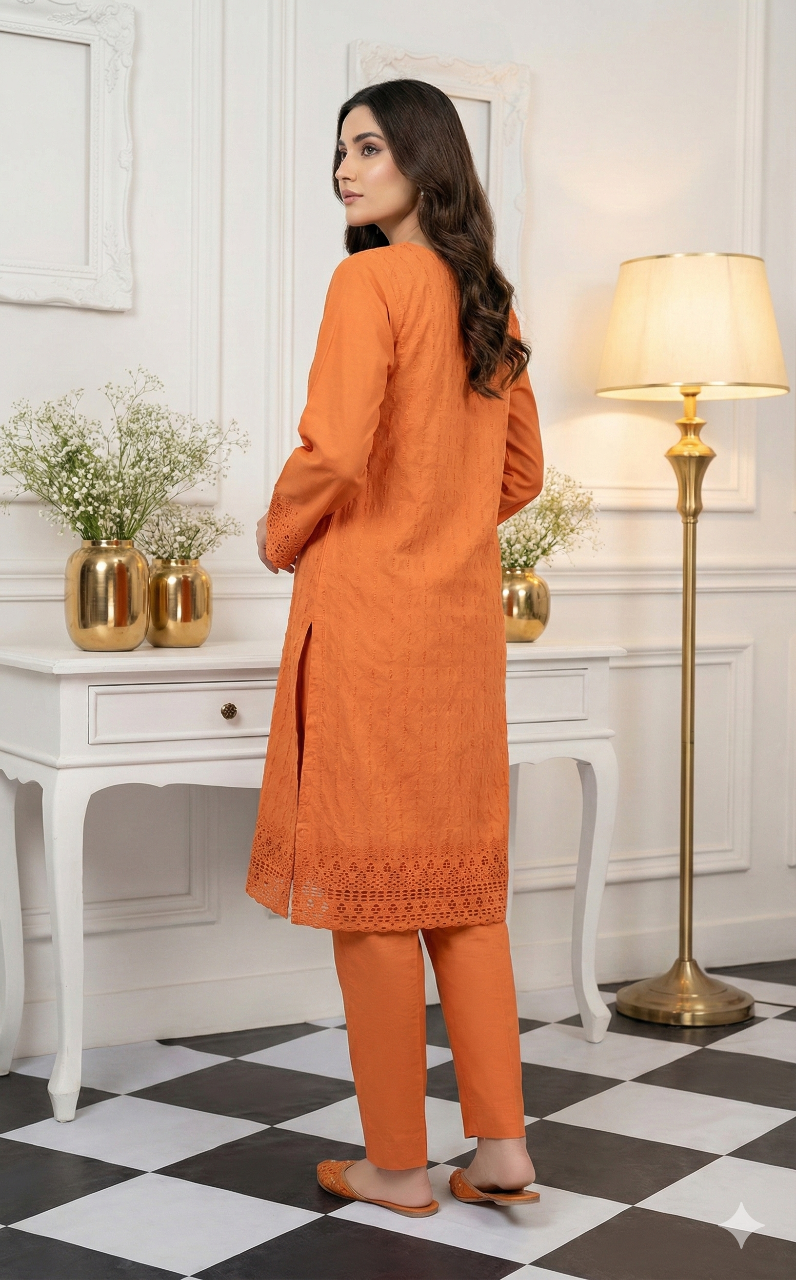 MAHOOR – 2-Piece Embroidered Cambric suit