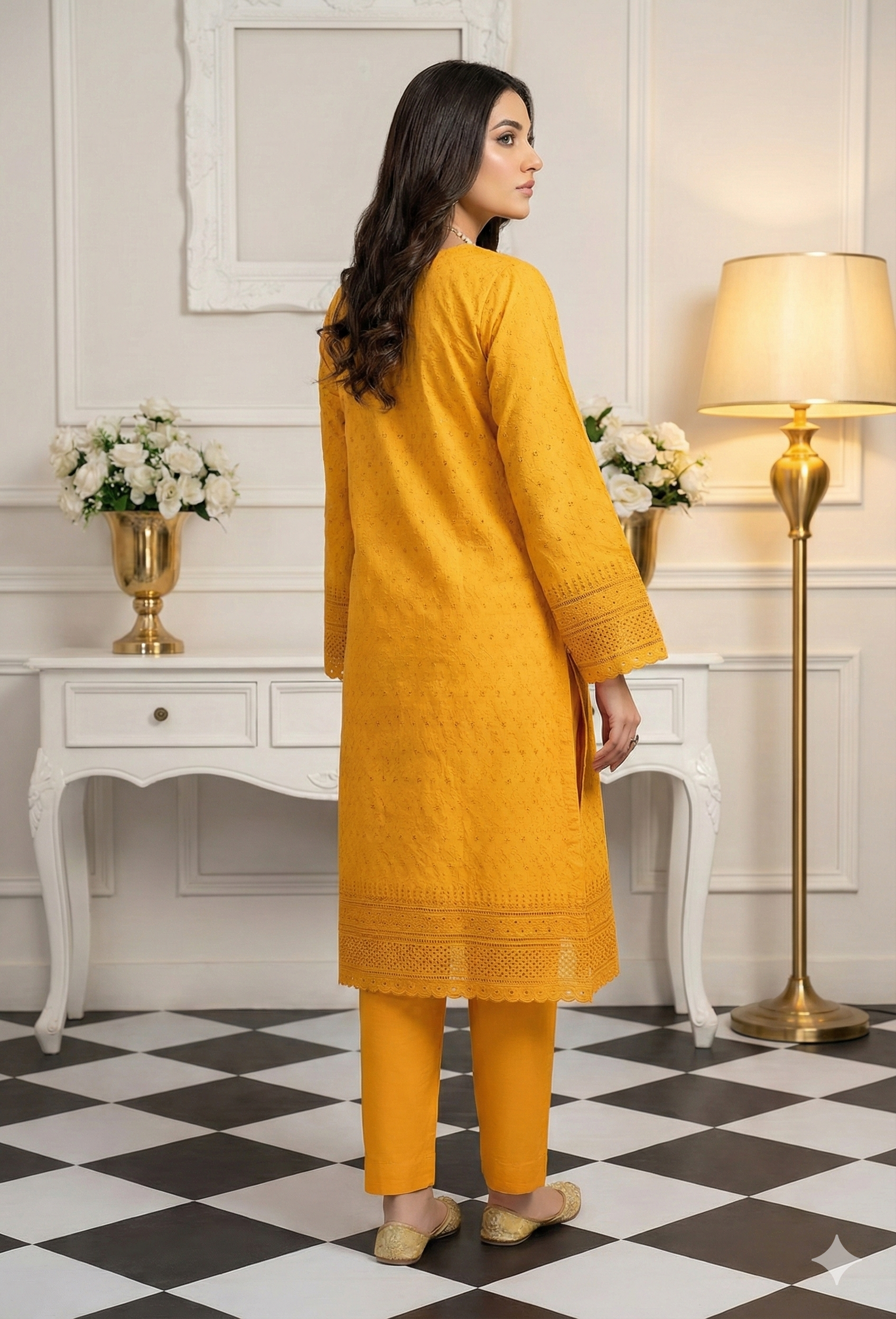 MAHOOR – 2-Piece Cambric Embroidered suit
