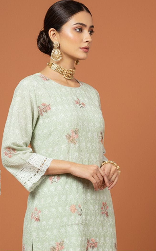 MAHOOR – 2-Piece Cambric Chikankari Suit