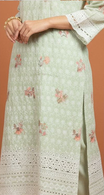 MAHOOR – 2-Piece Cambric Chikankari Suit