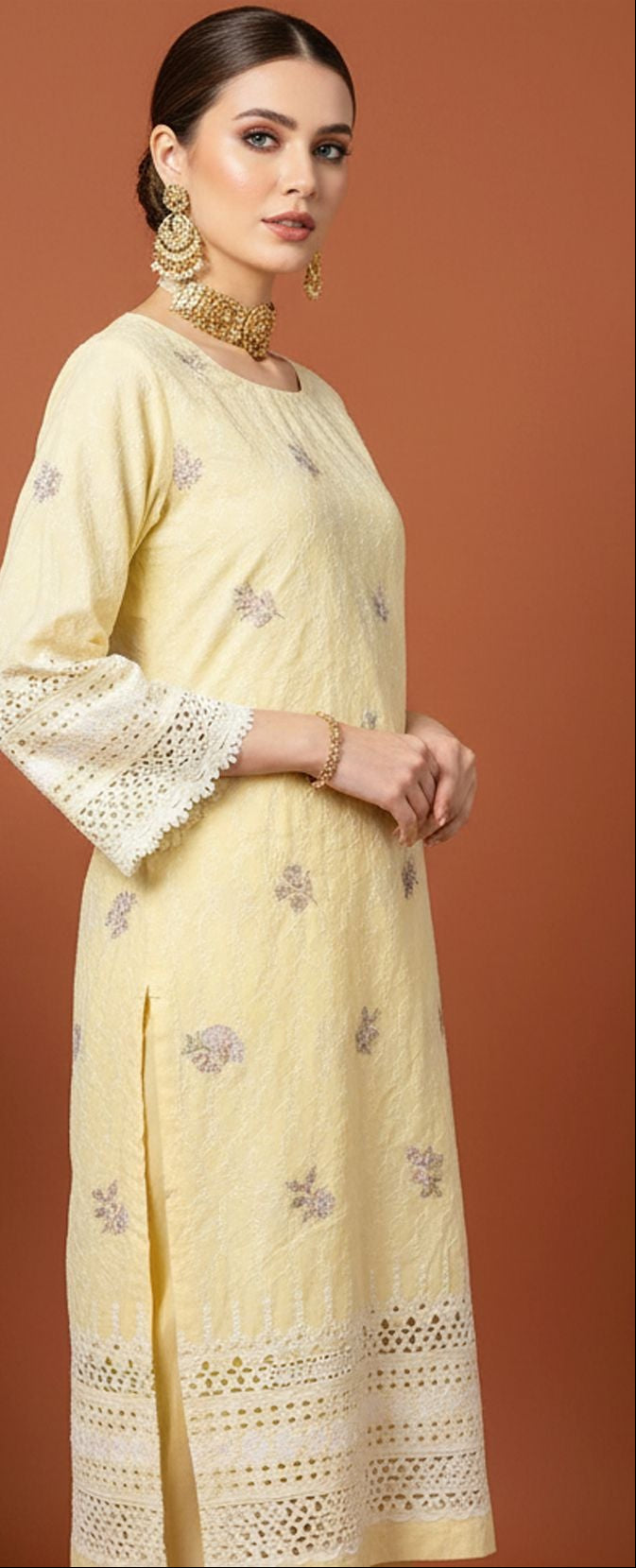 MAHOOR – 2-Piece Cambric Chikankari Suit