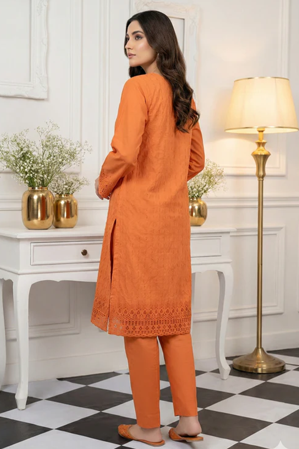 MAHOOR – 2-Piece Embroidered Cambric suit