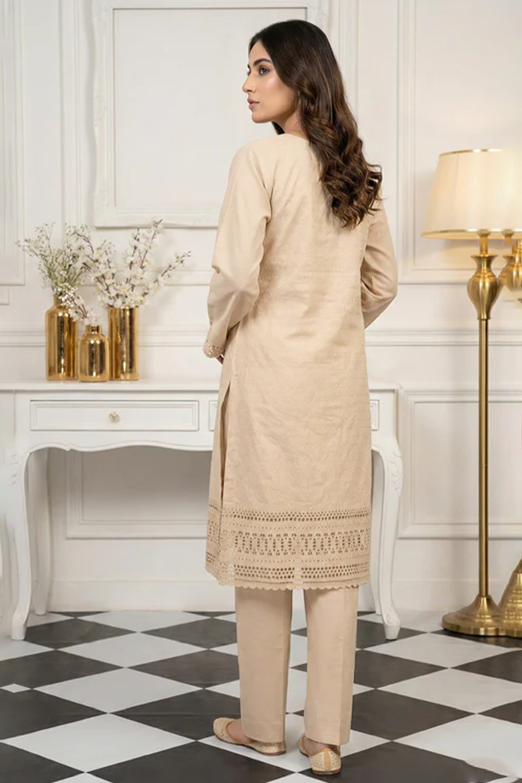 MAHOOR – 2-Piece Embroidered Cambric suit
