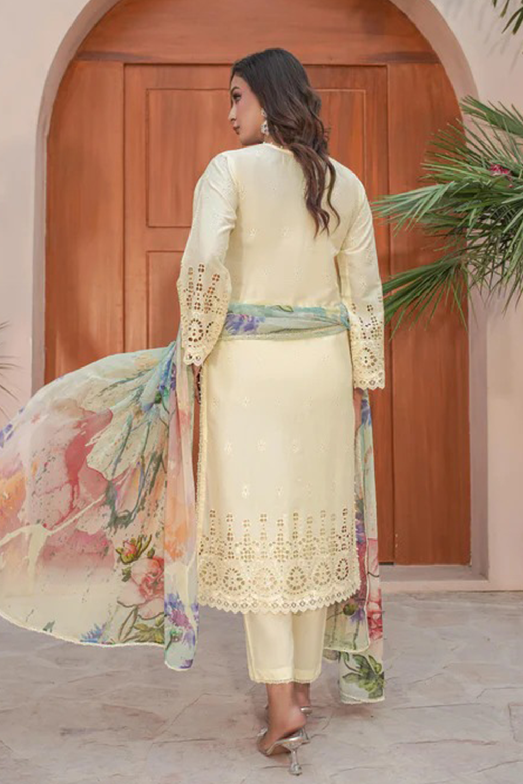 MAHOOR - Lawn 3 Piece Suit Soft Yellow