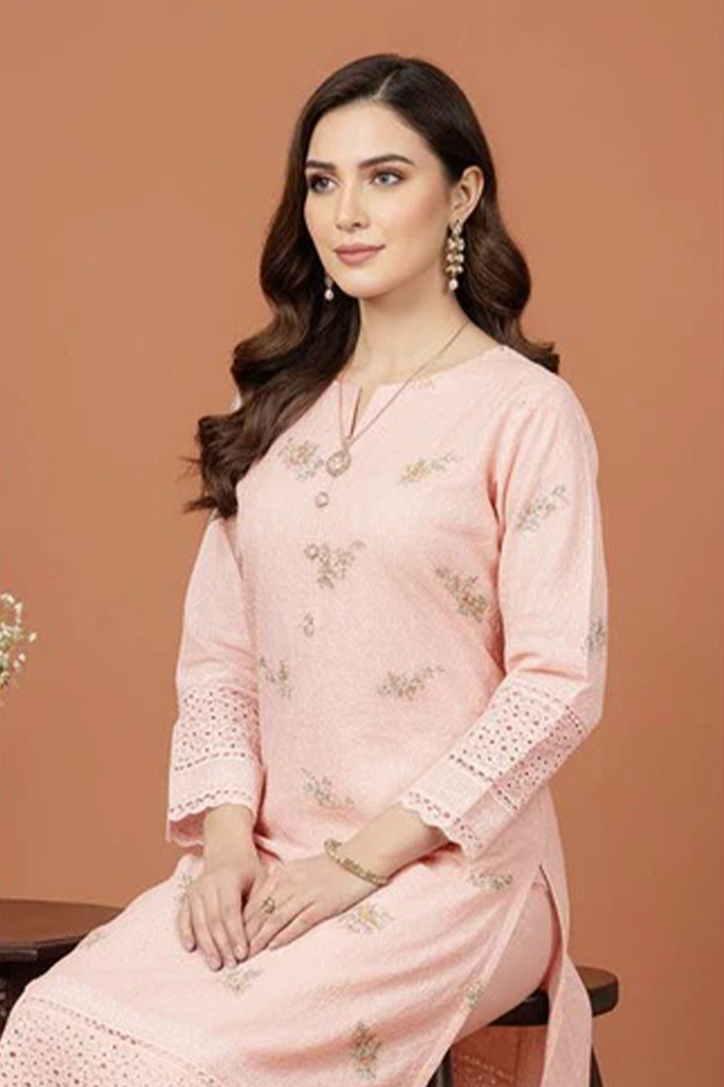 MAHOOR – 2-Piece Cambric Chikankari Suit