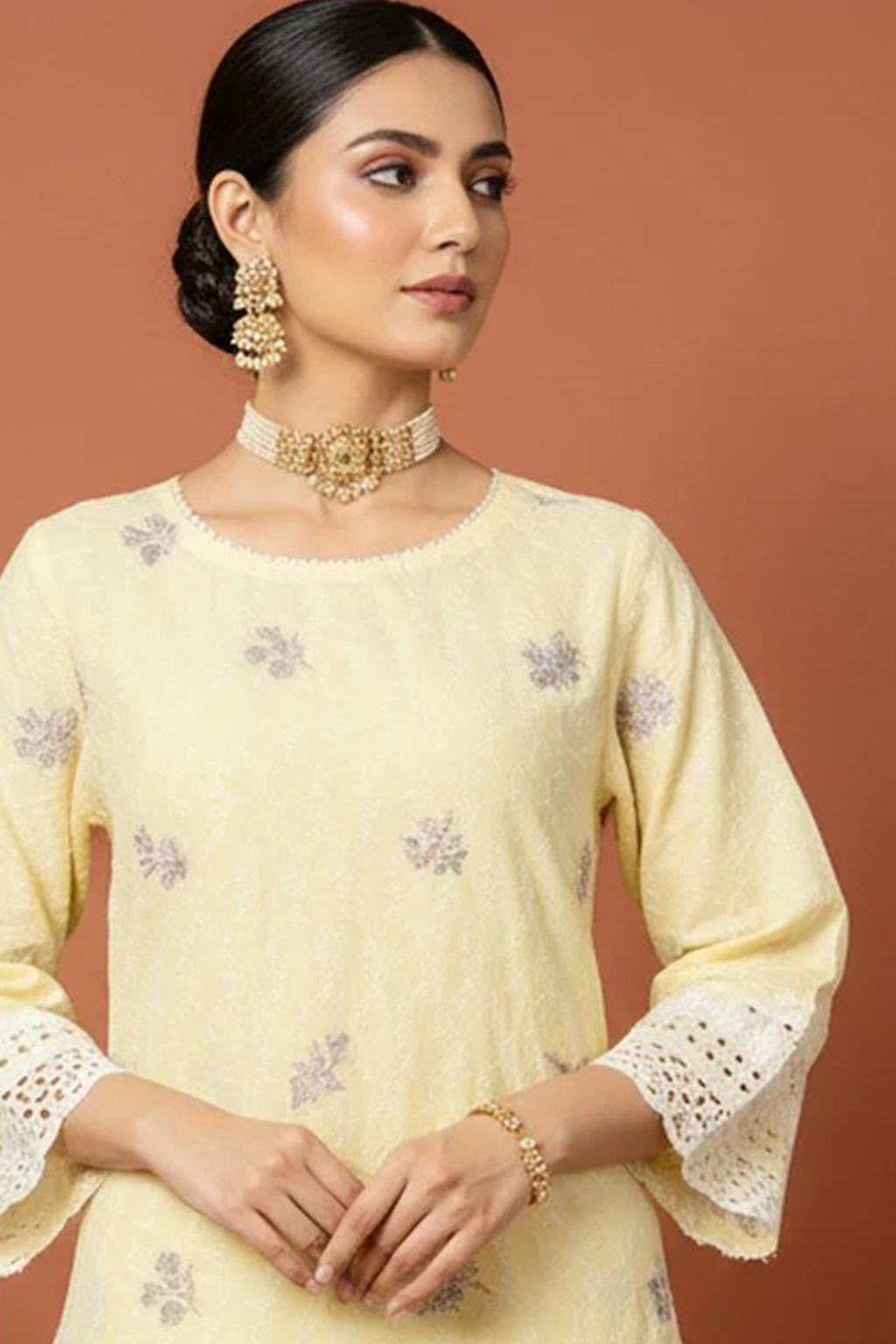 MAHOOR – 2-Piece Cambric Chikankari Suit
