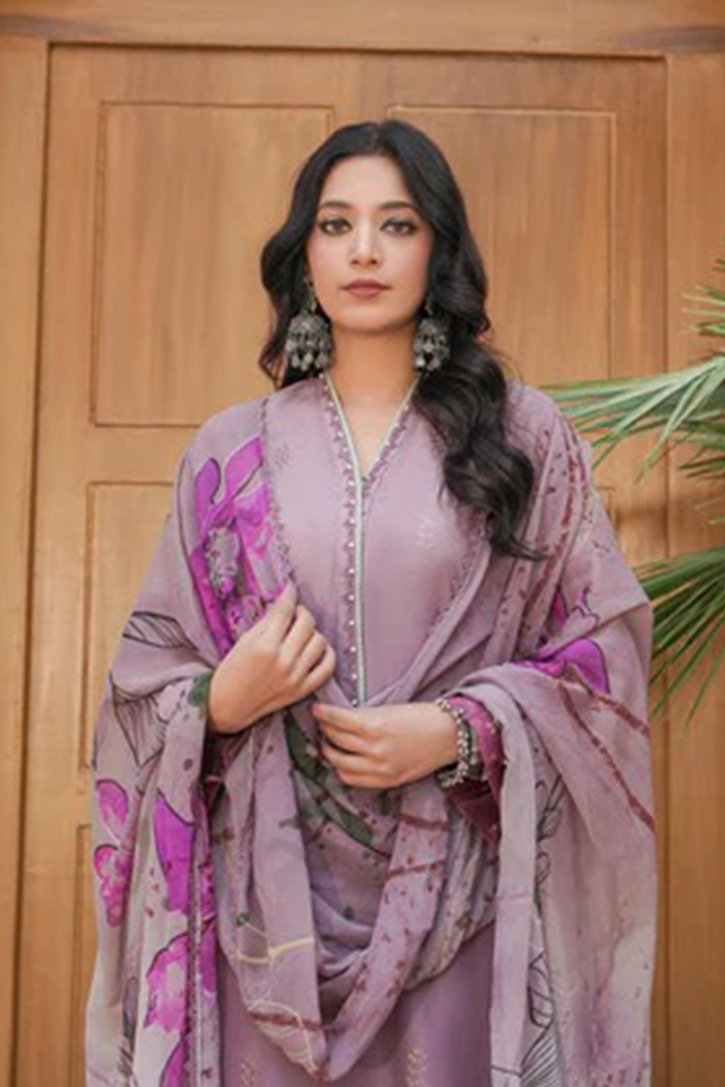 MAHOOR - Lawn 3 Piece Suit Soft Mauve